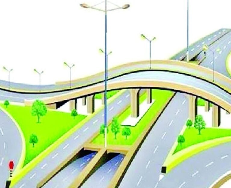 Six lanes worth Rs 81 crore… For Mahunaka intersection flyover, the road from Gangwal bus stand to collector office will be 45 meters wide.