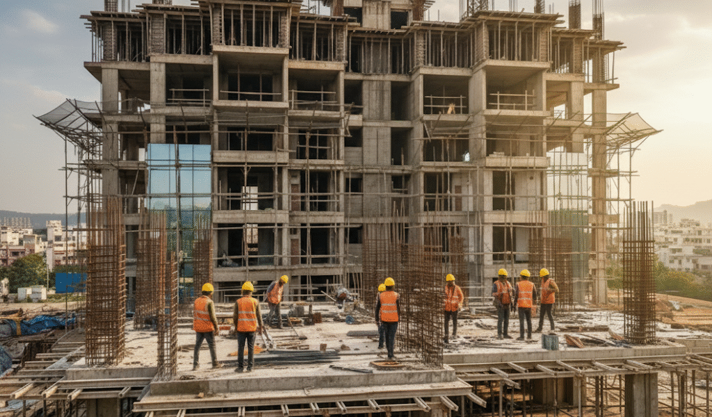 Under Construction Building in Indore