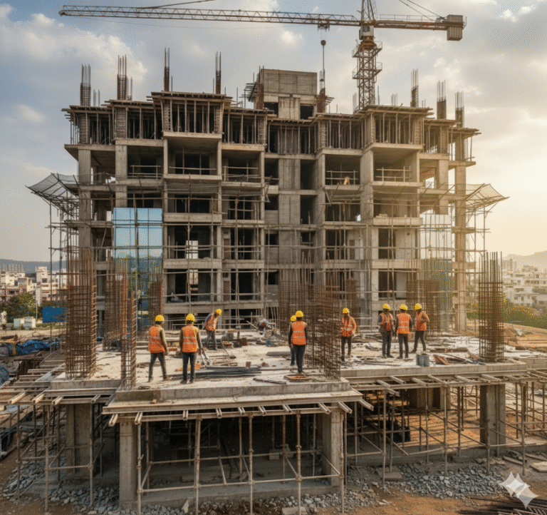Under Construction Building in Indore