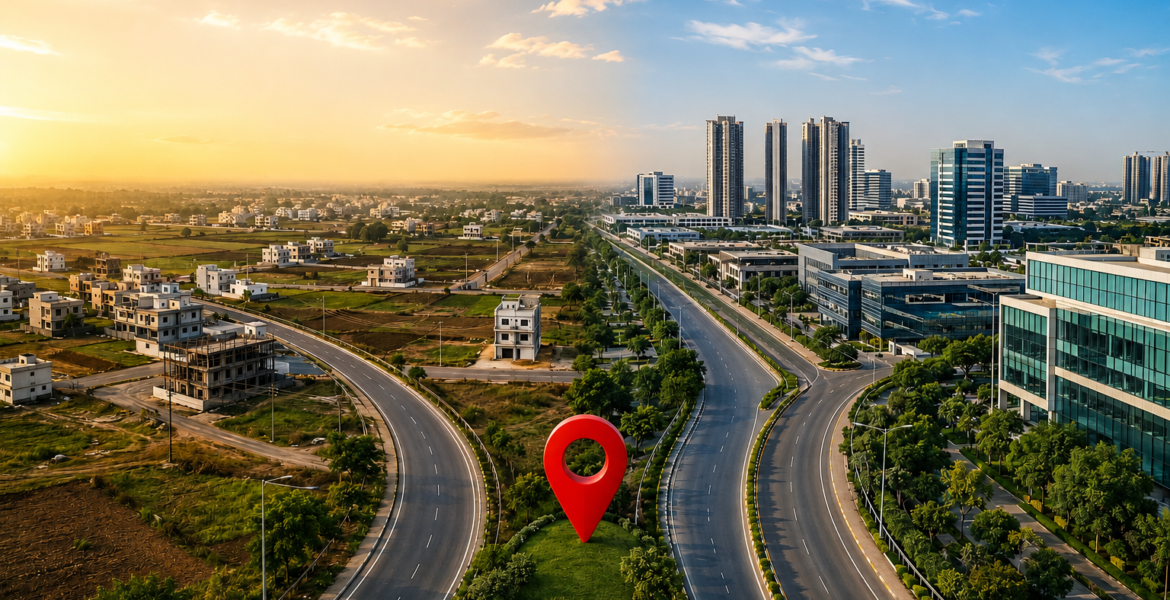 Rau vs Super Corridor real estate investment comparison in Indore 2026