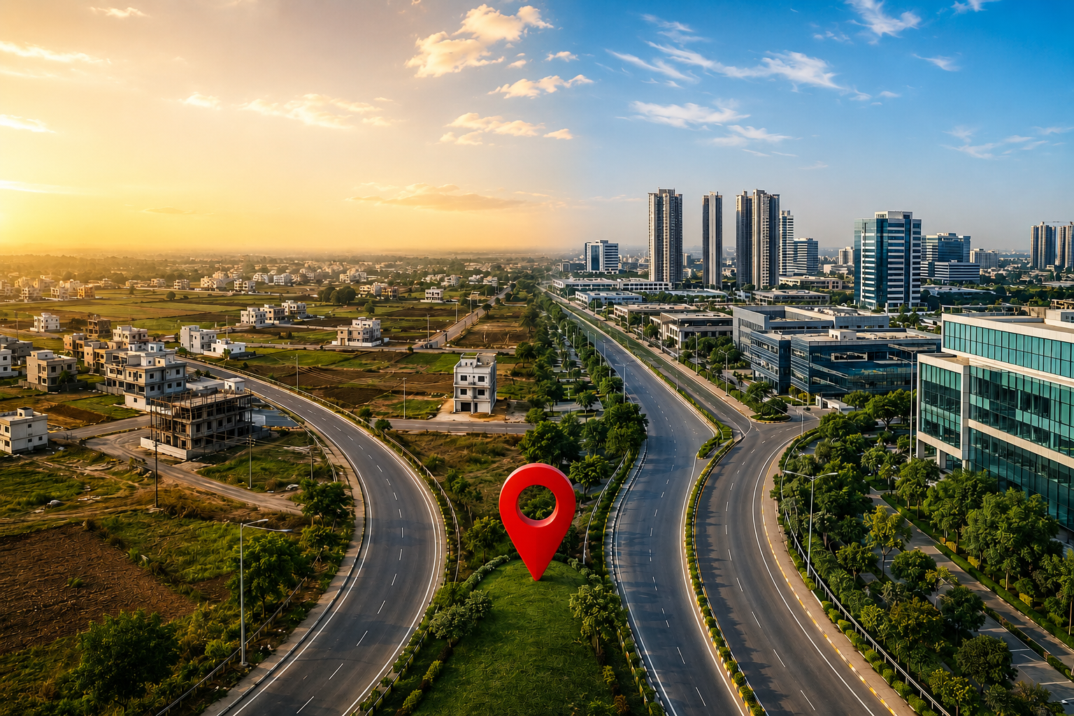 Rau vs Super Corridor real estate investment comparison in Indore 2026